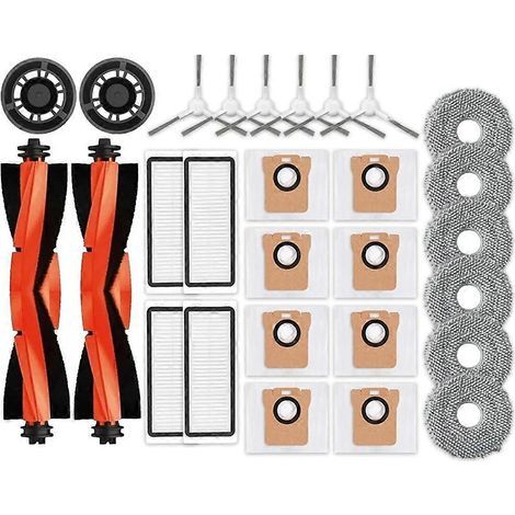 Filtre pour aspirateur brosse pour aspirateur Filtre de brosse pour aspirateur filtre de Accessoires Dreame L20 Ultra Robot Aspirateur Rubber Main Side Brosses Serpillière Cloths Filtres Sac à poussiè (1/5)