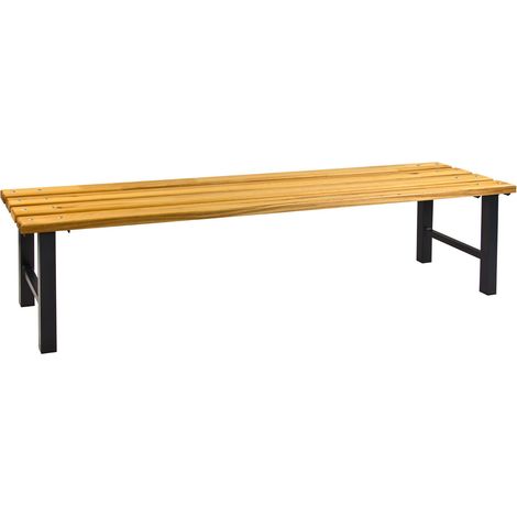 ADB Garderobenbank Umkleidebank Garderoben Sitzbank freistehend 2000x400x420 mm (1/3)