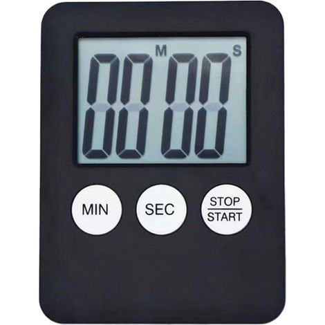 Timer da cucina con allarme - Timer digitale da cucina - Gestione del tempo - Potente magnete posteriore - 6 x 2 x 2 cm (1/5)