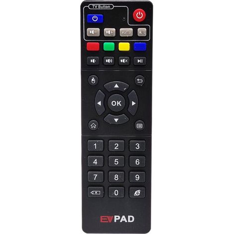 Convient pour la télécommande du décodeur réseau Easy Broadcast EVPAD PR0 2S 3S 3PIUS 5S EVBOX (1/4)