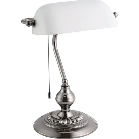 Lampe de table Banker, luminaire pour bureau vintage, rétro bureau, en (1/4)