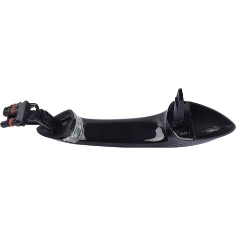 Manija exterior de puerta delantera derecha negra compatible con Serie 5, 6, 7 F07, F10, F11, F12, F13, F01, F02 y F03. Reemplazo para 51217231932, 51217231934. (1/5)