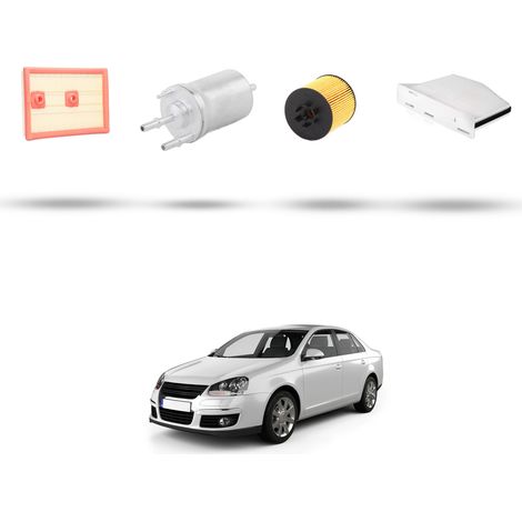 Kit tagliando 4 filtri compatibile con Vw JETTA III (1k2) 1.6 FSI 85kw Dal 2005 al 2010 (1/5)