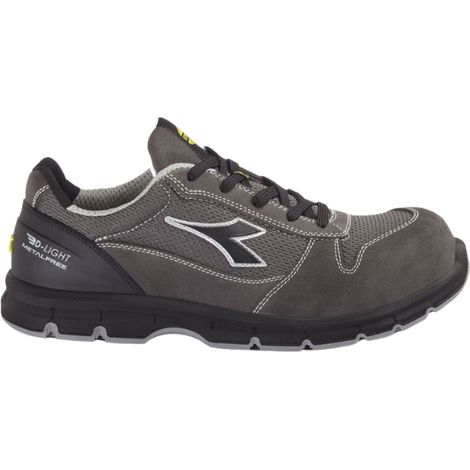 Scarpe antinfortunistiche Diadora Run Text Low Met Free S1PL FO SR ESD - 40 - Grigio (1/5)
