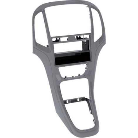 Adaptateur de façade 2-DIN pour avec vide poche Opel Astra 2009 gris titane