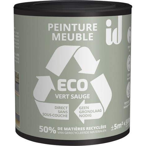 Peinture ECO pour boiseries et meubles - vert sauge 500ml - ID PARIS (1/3)