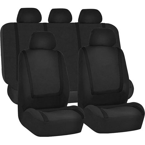 Komplettes Set Autositzbezüge, atmungsaktives und hochwertiges Material, universelle Bezüge für Vorder- und Rücksitze, einfach zu montierendes Autozubehör, geeignet für die meisten Pkw, Lkw und SUVs (