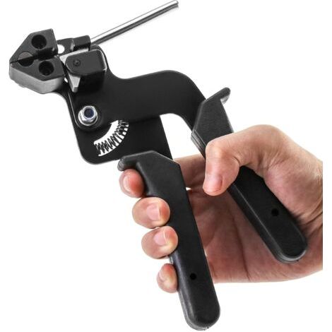 Pistolet d'attache de câble, pistolet à cravate en métal, outil de tension et de coupe pour serre-câbles en acier inoxydable (1/5)