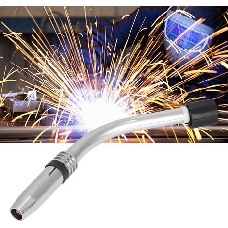 Torche de soudage MIG à col de cygne 24KD pour Binzel Abicor, buse de 9 mm, acier inoxydable, laiton (1/5)