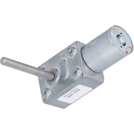 Moteur reducteur vis sans fin JGY-370 24V CC couple eleve autobloquant pour modelisme 150 tr/min (1/5)