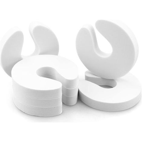 6 - Butoir De Porte - Mousse Eva - Protection Anti-pincement Enfant - Isolation Phonique - Pour Maison Et Placard - Blanc Argile - 15x8x5cm (1/5)