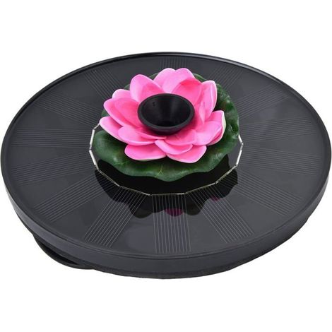 Pompe solaire pour fontaine 1 unité Plastique rose 4 jets d'eau Bassin de jardin et abreuvoir à oiseaux Flo (1/5)