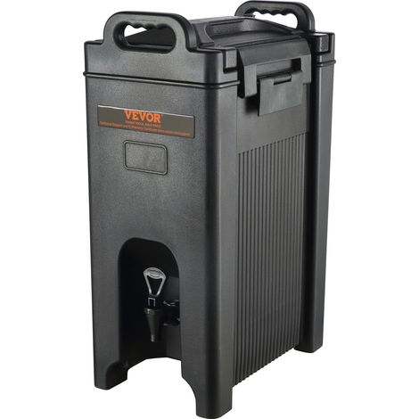 Distributeur de boissons isotherme 18,9 L en PEBD alimentaire avec robinet à deux niveaux et isolation en PU pour restaurants et bars. (1/5)