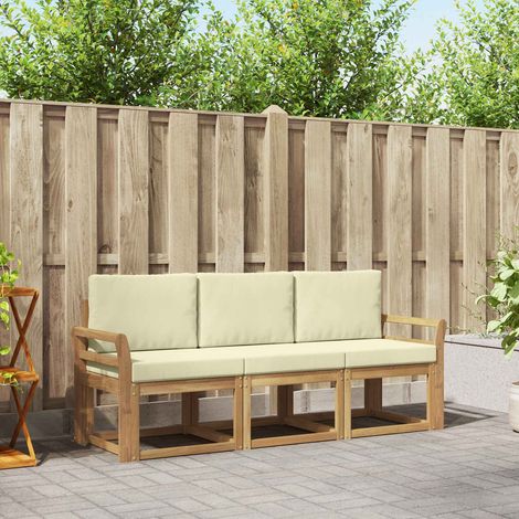 vidaXL Conjunto de sofás de exterior 3 uds. (1/5)