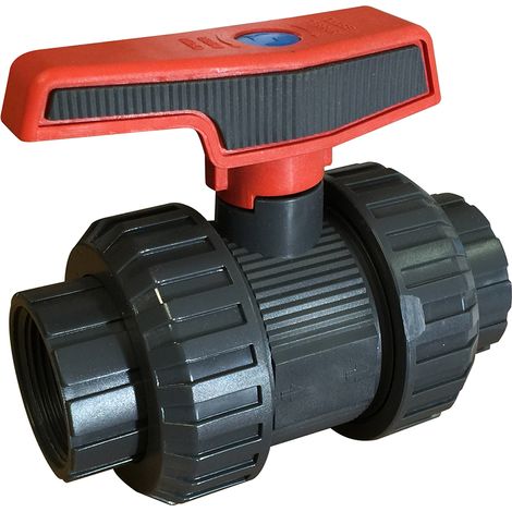 Vanne union PVC 1/4 tour FF 26x34