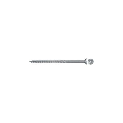 Boîte de 200 vis PowerFast II FPF II CZP tête fraisée FISCHER empreinte PZ - zingué blanc - filetage partieltailleØ 5 x 60mm
