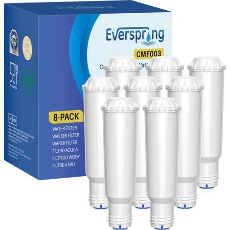 Lot de 8 filtres à eau de rechange pour machine à café, compatible avec F088 Pro Aqua, compatible avec machines à café
