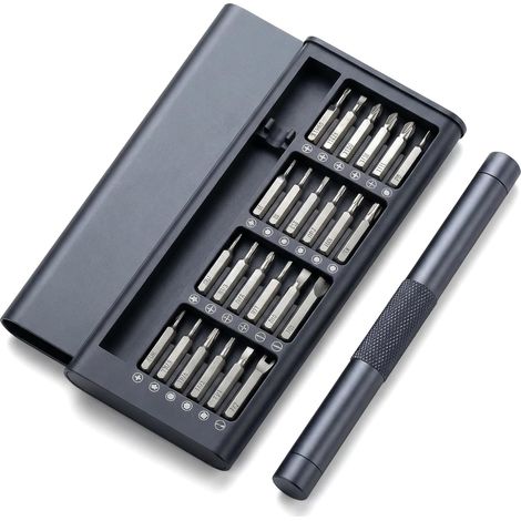 Este kit de destornilladores profesionales 24 en 1 se puede utilizar para reparar productos electrónicos. (1/5)