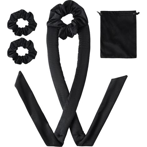 Boucles impeccables : Kit de bouclage sans chaleur (4 pièces) Noir (1/5)