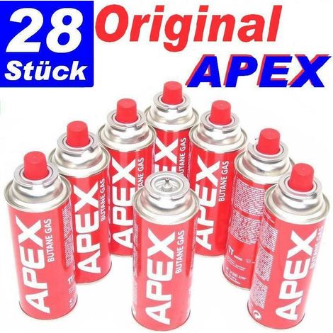 28 x Butan Gaskartusche APEX a 227g Gaskartuschen Gaskocher MSF-1A Campinggas (1/2)