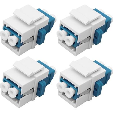 Placca a muro LC in fibra, accoppiatore femmina-femmina, connettore duplex multimodale, jack Keystone, modulo per pannello fibra, presa, adattatore per patch panel (1/5)
