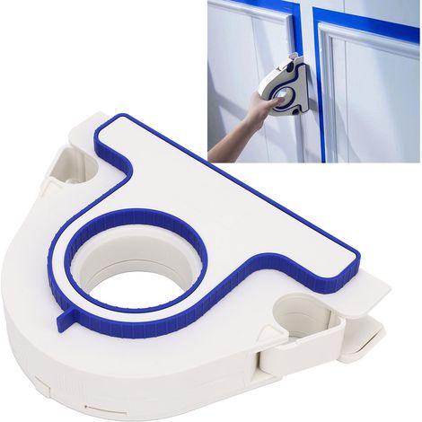Applicateur de ruban de masquage + mastic à joints de 25 mm de large pour des travaux de peinture simplifiés. Coupe-ruban de masquage manuel pour la peinture des murs et des sols. (1/5)