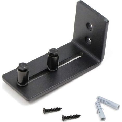 Guide de roulement pour porte coulissante en métal – 2 roulettes – Système réglable – Couleur noire – Installation facile (1/5)