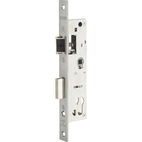 THIRARD - Boitier de serrure encastrable à cylindre pour porte d'entrée, axe 30mm, bouts carrés - THIRARD