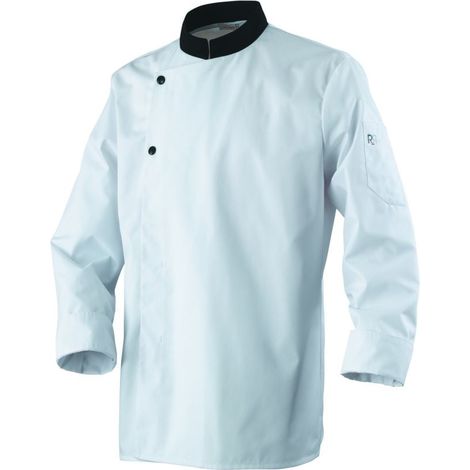 Giacca da cucina unisex a maniche lunghe Robur Académie Bianco / Nero L