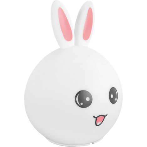 Lampe de table enfant lapin RABIT blanche RGBW USB-C (1/2)
