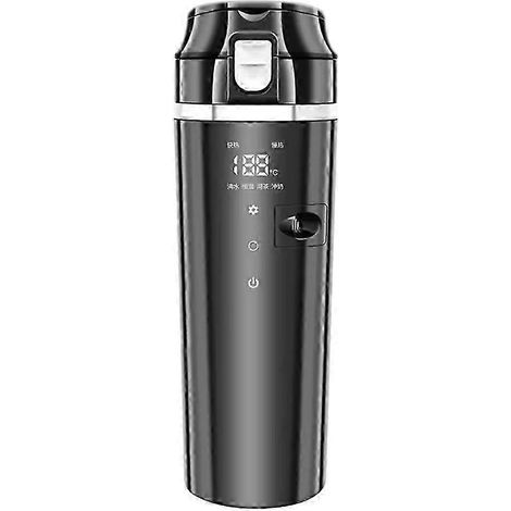 12V/24V Auto-Thermobecher mit digitaler LCD-Anzeige, elektrischer Wasserkocher aus Edelstahl, beheizbarer Smart-Becher, 500 ml – JXLGV (1/5)