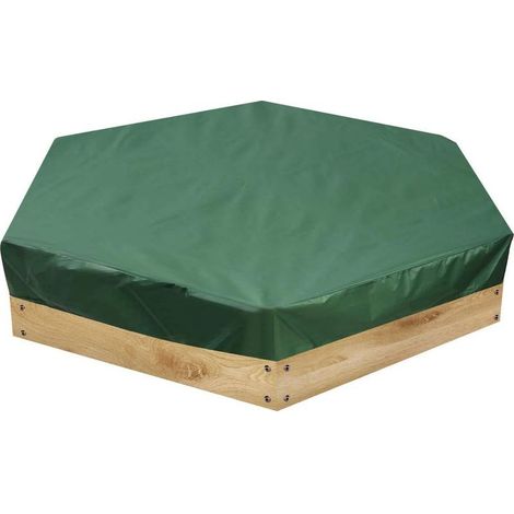 Housse de protection hexagonale pour bac à sable avec cordon de serrage, étanche à la poussière, pour bac à sable, piscine pour jardin extérieur(18015020cm) (1/5)