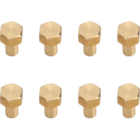 8 Écrous hexagonaux en laiton résistant à l'usure pour roues RC 1/24, remplacement pour Axial SCX24, 8 mm / 0,31 pouce (1/5)
