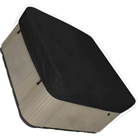 Tissu de couverture de spa facile à installer, résistant au-1