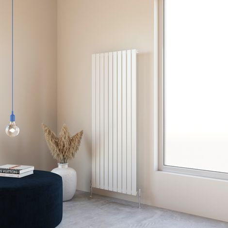 Acezanble 1600x680mm Single White Vertical Flat Panel Central Heating Designer Radiator