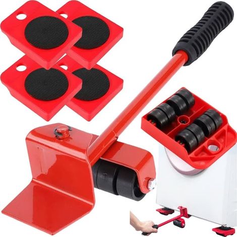 Élévateur de meubles 150 kg - Kit de levage à 4 roulettes (1/5)