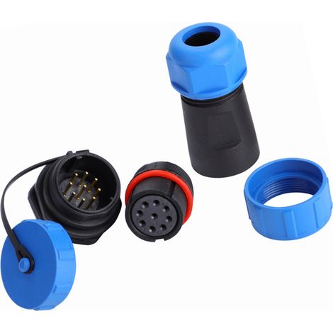 IP68 SP21 7-poliger wasserdichter Kunststoff-Luftfahrtstecker (9-polig) (1/5)