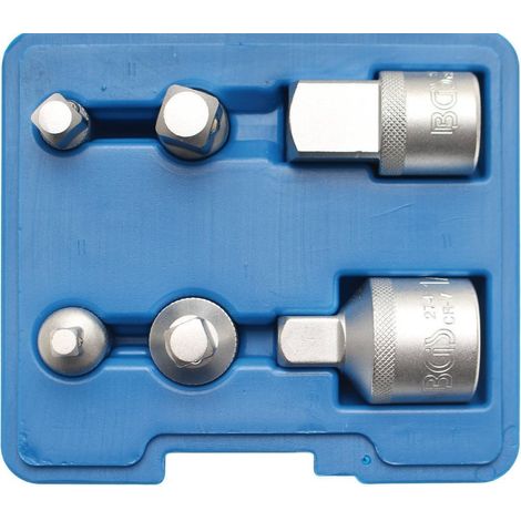 TrAdE Shop Traesio - Set 6 Pz Adattatori Riduttori Aumentatori Per Cricchetto Cromo Vanadium -