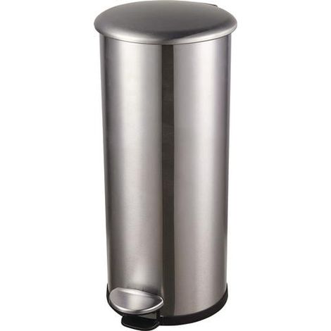 Cubo de pedal Helit "the zinc" 30l D270xH623mm VA plata HELIT (1/2)