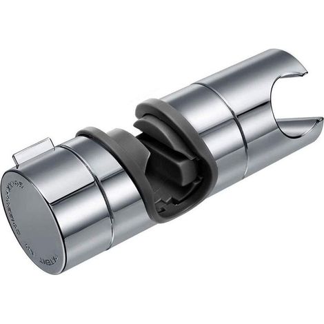 Interchangeable hand shower holder, shower head holder, adjustable diameter from 18 to 25 mm, chrome-plated ABS (silver) (1/5)
