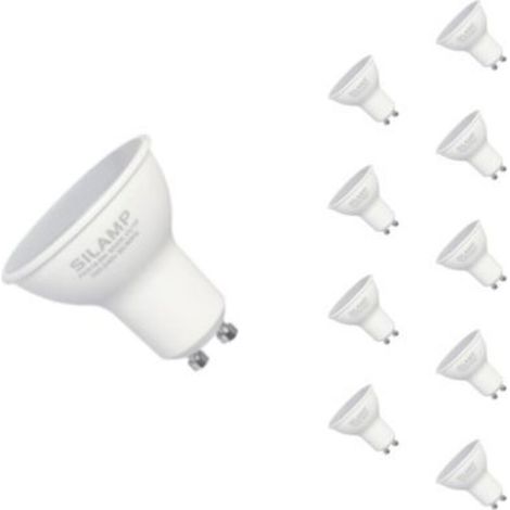 Ampoule LED GU10 6W 220V SMD2835 PAR16 10LED 100° (Pack de 10) - Blanc Neutre 4000K - 5500K - (1/5)