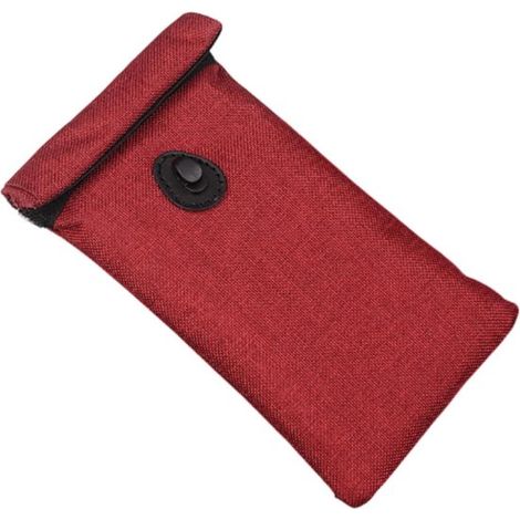 Pochette Faraday universelle pour téléphone et clés de voiture, étui bloquant les signaux avec protection RFID, sac de protection contre les transmissions sans fil, rouge (1/5)
