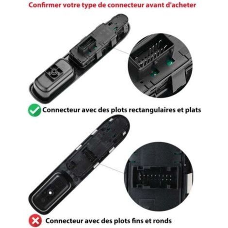 Levé Vitre 207 Avant Gauche Vitre Électrique Interrupteur 6554.QC, Interrupteur de Lève-Vitre 207 Commande Vitre 207 pour Peugeot 207 Citroen c3 NPTERBL, (1/4)