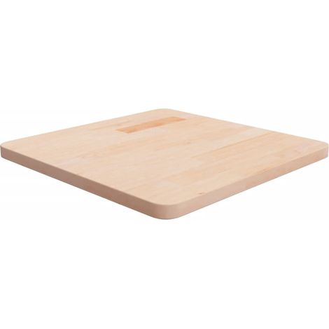 Tischplatte Quadratisch 50x50x2,5 cm Eichenholz Unbehandelt