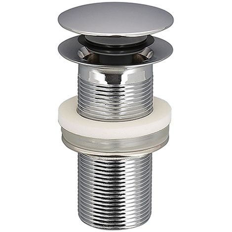 Edouard Rousseau – Bonde de lavabo clic-clac sans trop-plein – Laiton Ø 60 mm – Sortie G1 ¼ (33x42) – Débit 54 L/min pour drainage efficace