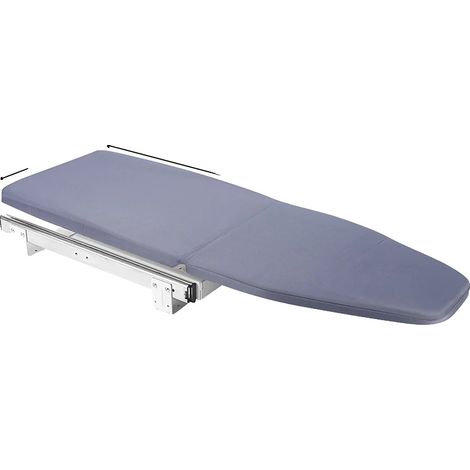 Table à repasser pliable, rotatif à 180°, design gain de place, Gris (1/2)