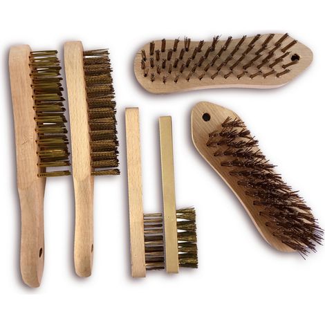 Assortiment de brosses métalliques à main - A l'unité - Pack 6 brosses (1/5)