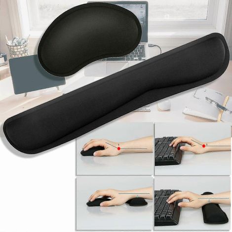Repose-poignets en mousse à mémoire de forme pour clavier et souris
