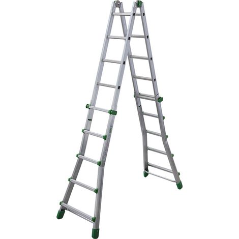 Aluminium-Teleskopleiter FACAL 4x5 Arbeitshöhe max. 6,05 m ALU PRO - BK4A (1/3)