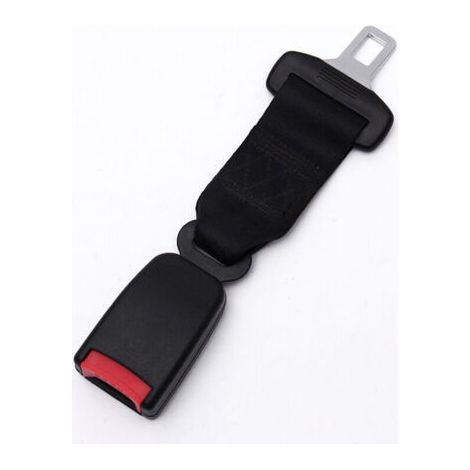 QORVA-Rallonge de ceinture de sécurité 23 cm rallonge de ceinture de sécurité de voiture noir-Pour les sièges avant uniquement